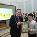 DCIF logo winner Charley Tyndall with DCC Lord Mayor Cllr Naoise OMuir°